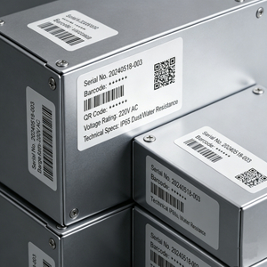 ПЕТ етикетки для електрообладнання для надтонкої високотемпературної та довговічної ідентифікації