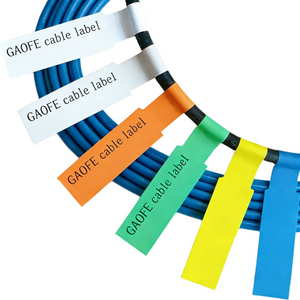 Non-Woven Fabric Data Center and Server Labels Fold-Over Cable Identification