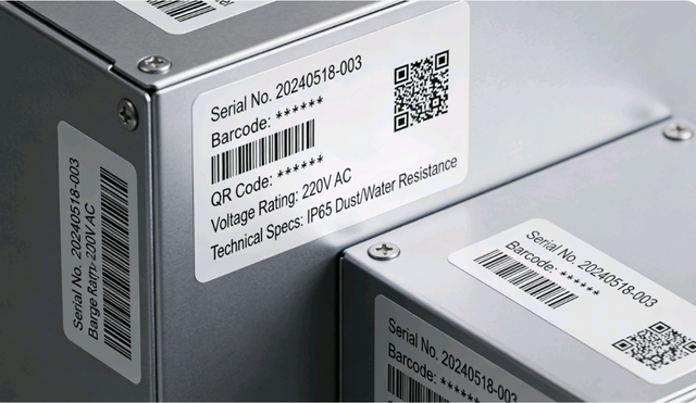 PET Electrical Equipment Labels for Ultra-Thin High-Temperature and Durable Identification