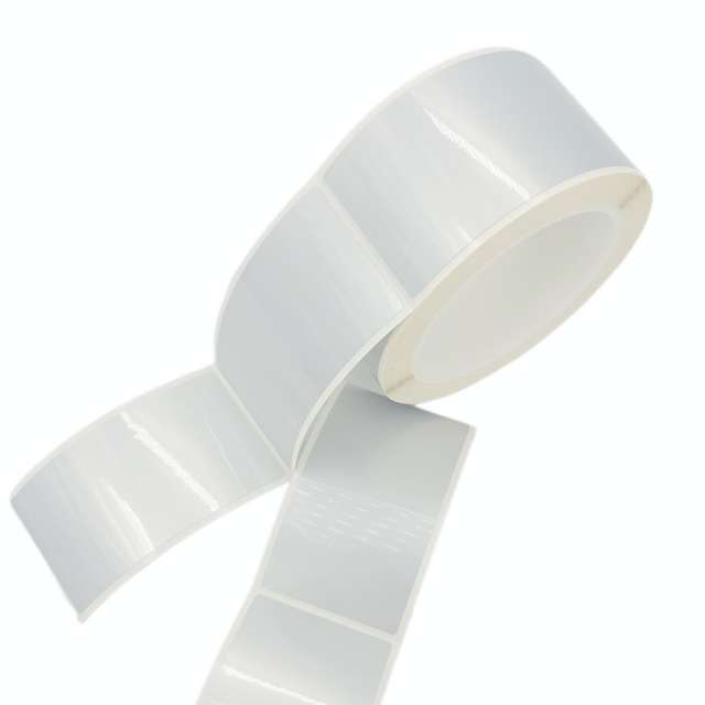 GAOFE Strong Adhesive Glossy Silver PET Labels GF-7872G Barcode Asset & Industrial Labels