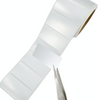 Matte Silver Polyester Barcode & QR Code Label - Permanent Adhesive & Abrasion-Resistant