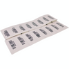 High-Temperature Red Ceramic Labels Heat-Resistant 500-600°C