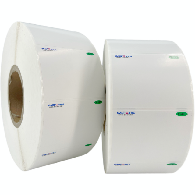 Permanent Hot Melt Adhesive Coated Paper Label Barcode and QR Code Labels with Excellent Printability for Multi-Process Printing