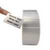 Matte Silver Polyester Asset ID Label Durable & Weather-Resistant 