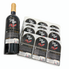 Custom Glossy Silver Wine Bottle Labels for Alcohol and Beverage Brands