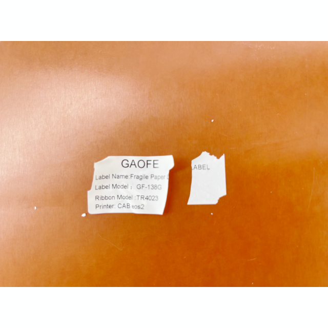 White Destructible Labels Safety and Warning Labels for Tamper Evident Anti-Counterfeiting Seals