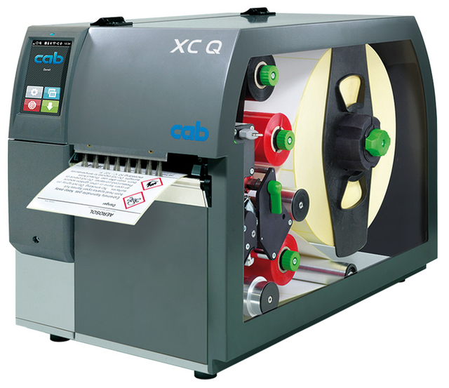 CAB XC Q4 & XC Q6.3 Industrial Label Printers – Dual-Color, 300 Dpi, High-Speed Thermal Transfer