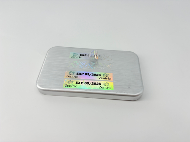 Polyester Safety and Warning Labels with Holographic Silver VOID Tamper-Evident Anti-Counterfeit Feature