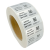 Matte Silver Polyester Barcode & QR Code Label Permanent Adhesive & Abrasion-Resistant