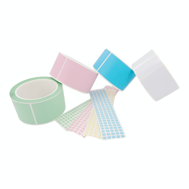 White Yellow Blue Pink Green Colorful Polyimide Label 